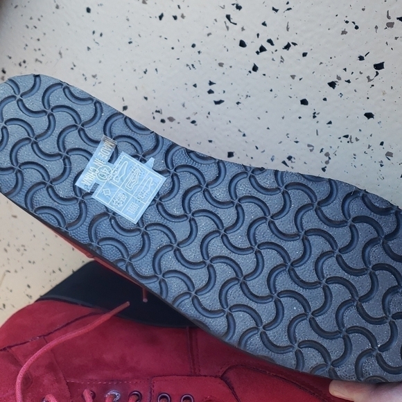 𝅺mtng red suede like platform shoes size 40 like new condition - Picture 2 of 5